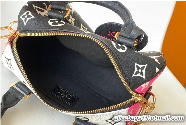Top Grade Louis Vuitton Speedy Bandouliere 20 M27096 Black/White/Pink 2026