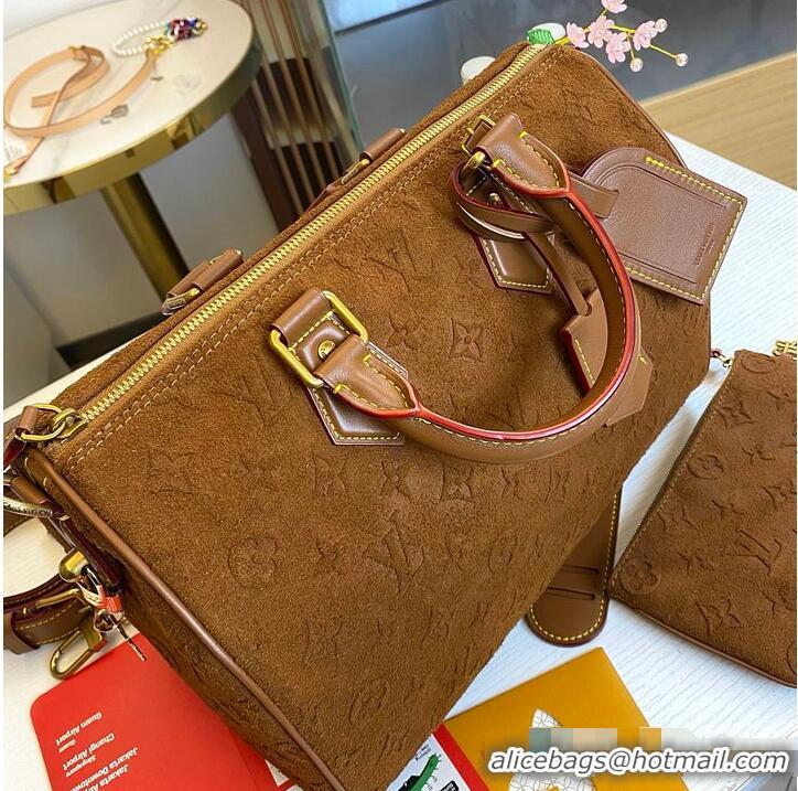 New Fashion Louis Vuitton Speedy P9 Bandoulière 30 Brown Cowhide Leather M28505 2026