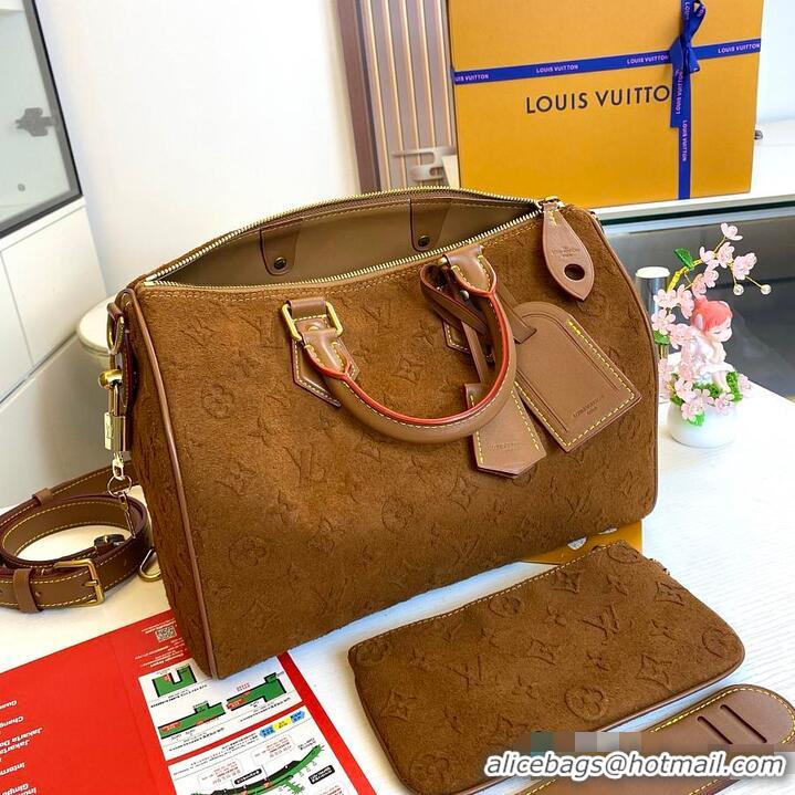 New Fashion Louis Vuitton Speedy P9 Bandoulière 30 Brown Cowhide Leather M28505 2026