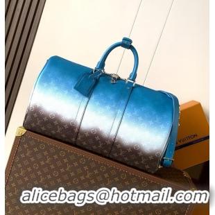 Shop Promotional Louis Vuitton Keepall Bandouliere 50 M28505 Blue 2026