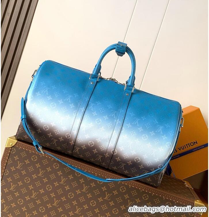 Shop Promotional Louis Vuitton Keepall Bandouliere 50 M28505 Blue 2026