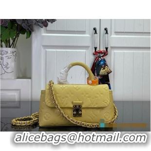 Best Quality Louis Vuitton Nano Madeleine Monogram Empreinte Leather M27043 Banana 2026