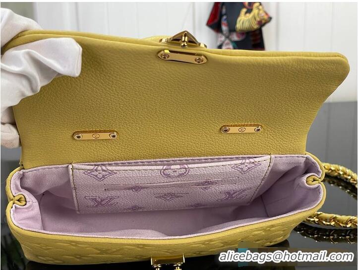 Best Quality Louis Vuitton Nano Madeleine Monogram Empreinte Leather M27043 Banana 2026