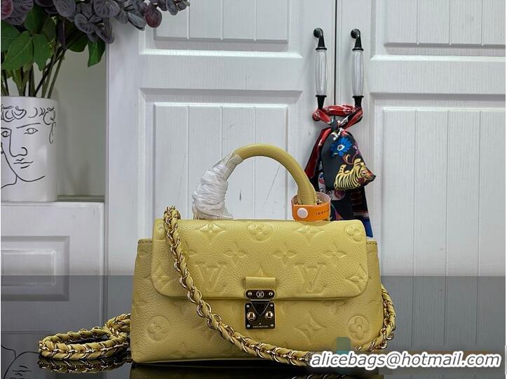 Best Quality Louis Vuitton Nano Madeleine Monogram Empreinte Leather M27043 Banana 2026