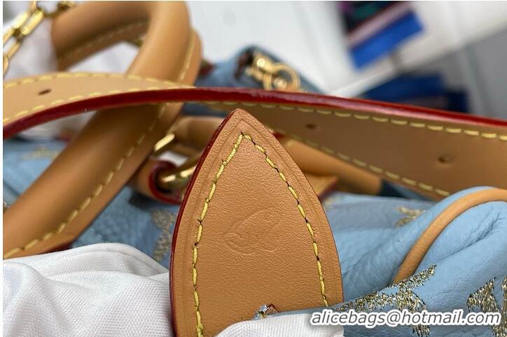 Buy Classic Louis Vuitton Speedy P9 Bandoulière 25 Golden Silk Blue M27047