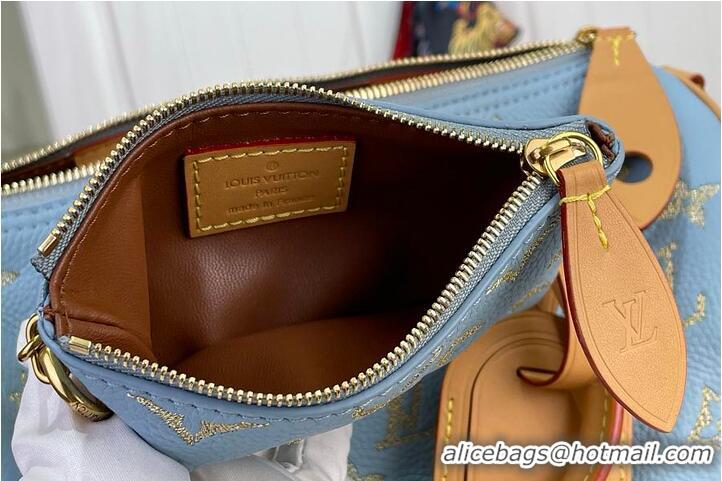 Buy Classic Louis Vuitton Speedy P9 Bandoulière 25 Golden Silk Blue M27047