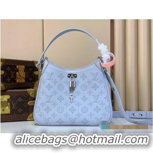 Luxury Cheap Louis Vuitton All Around PM Bleu Olympe Perforated Mahina M27053
