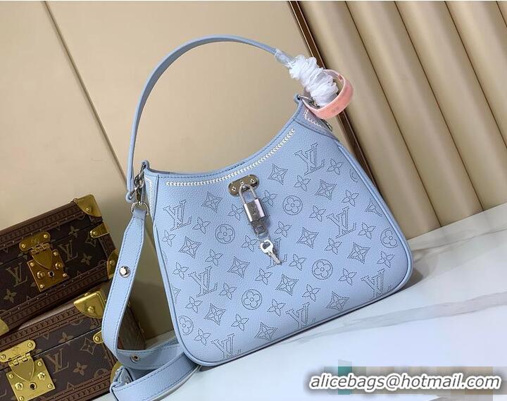 Luxury Cheap Louis Vuitton All Around PM Bleu Olympe Perforated Mahina M27053