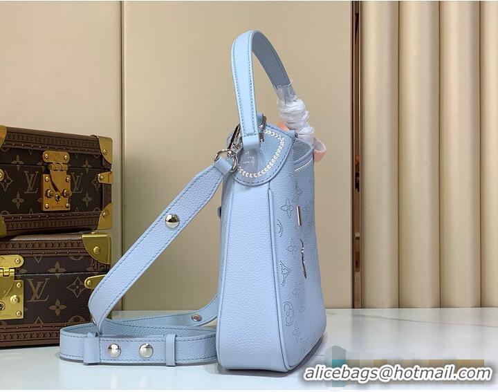Luxury Cheap Louis Vuitton All Around PM Bleu Olympe Perforated Mahina M27053