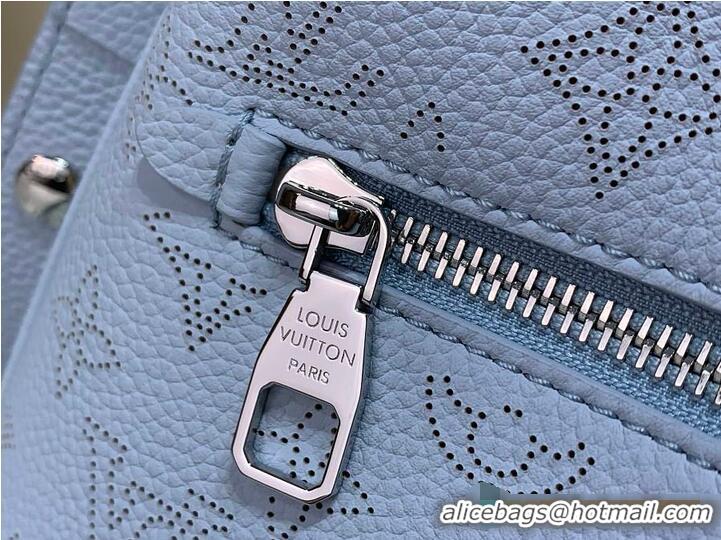 Luxury Cheap Louis Vuitton All Around PM Bleu Olympe Perforated Mahina M27053
