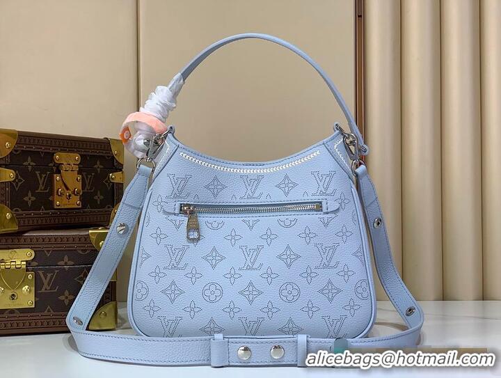 Luxury Cheap Louis Vuitton All Around PM Bleu Olympe Perforated Mahina M27053