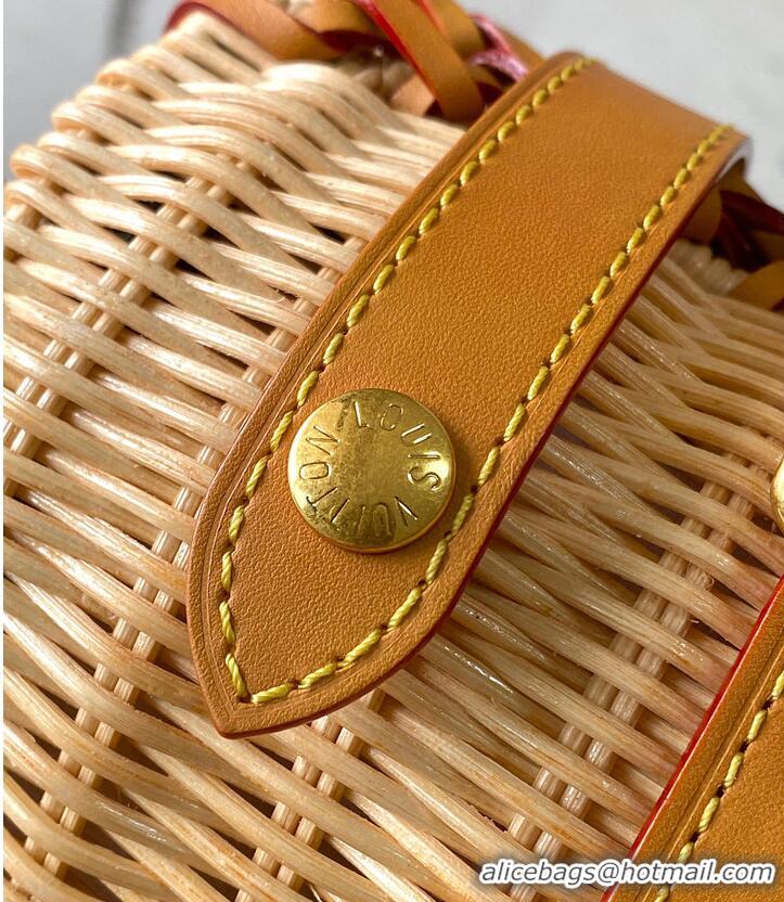 Trendy Design Louis Vuitton Keepall Bandoulière 25 Natural Beige Rattan M27054