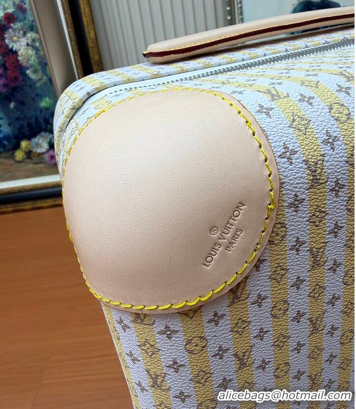 Buy New Cheap Louis Vuitton Horizon 55 Banana Yellow LV Stamp M27056