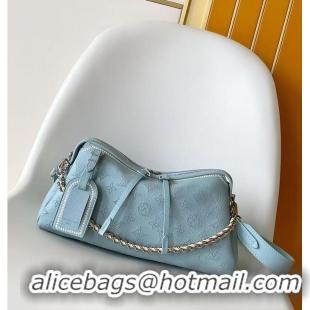 Original Cheap Louis Vuitton Mahina Couture Hand It All PM Bleu Olympe M27046