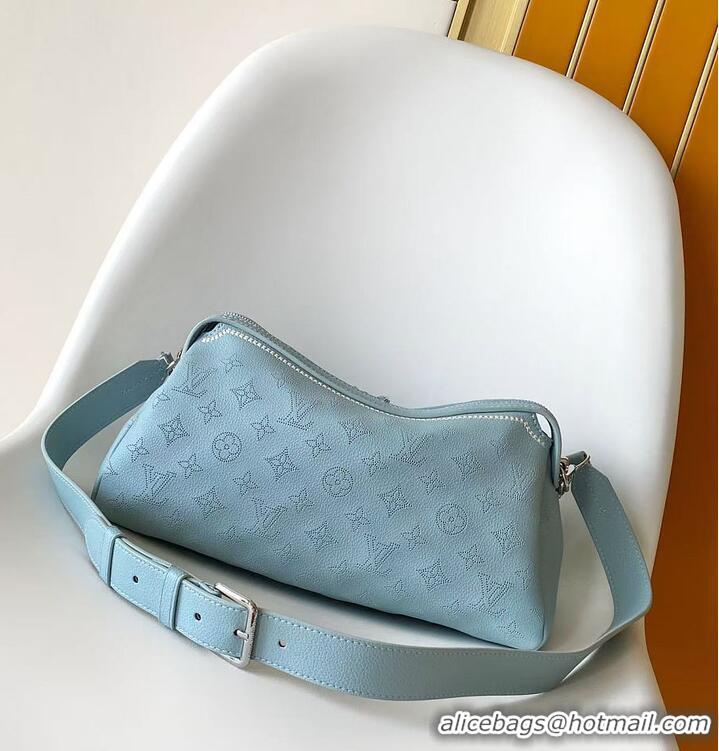 Original Cheap Louis Vuitton Mahina Couture Hand It All PM Bleu Olympe M27046