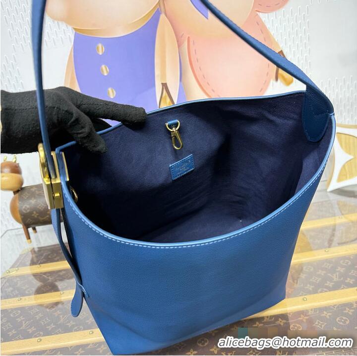 Most Popular Louis Vuitton Low Key Hobo MM Prussian Blue M27049 2026
