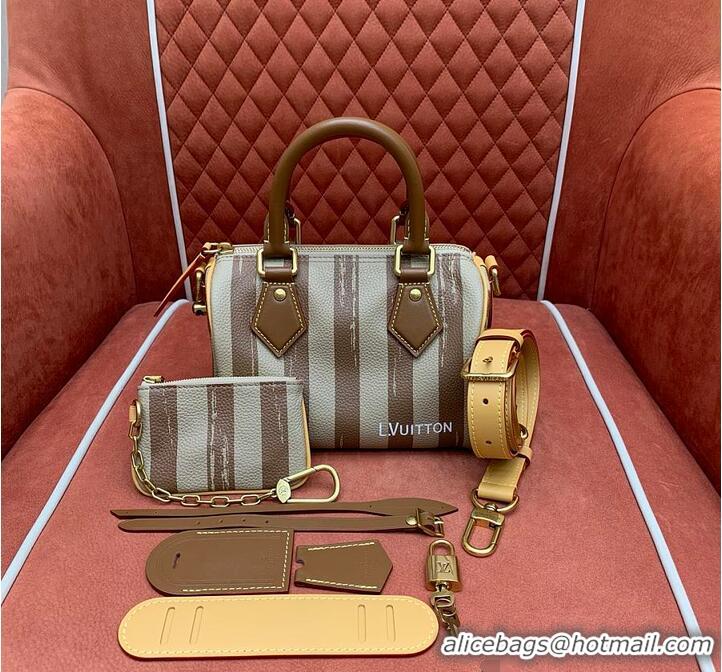 Well Crafted Louis Vuitton Speedy P9 Bandoulière 20 Camel Washed Stripes M27050 2026