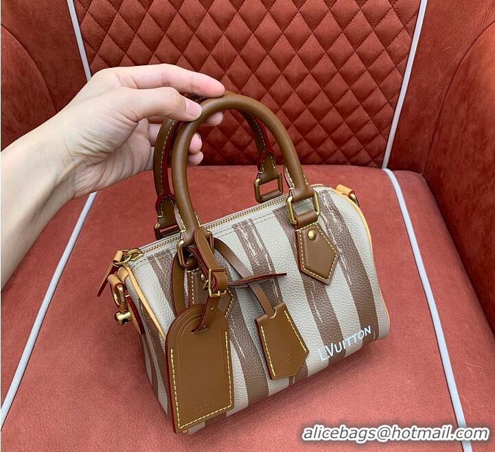 Well Crafted Louis Vuitton Speedy P9 Bandoulière 20 Camel Washed Stripes M27050 2026