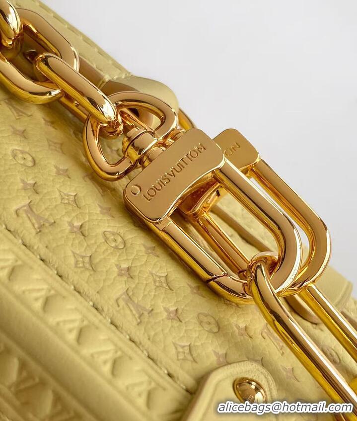 Luxury Fashion Louis Vuitton Side Trunk MM Banane Calfskin leather M27051 2026