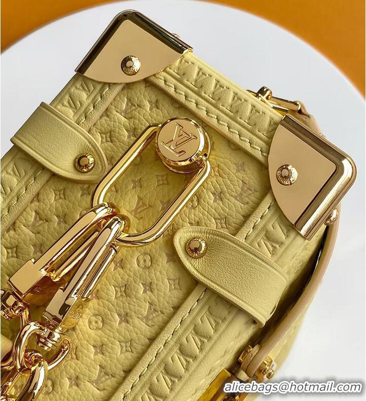 Luxury Fashion Louis Vuitton Side Trunk MM Banane Calfskin leather M27051 2026