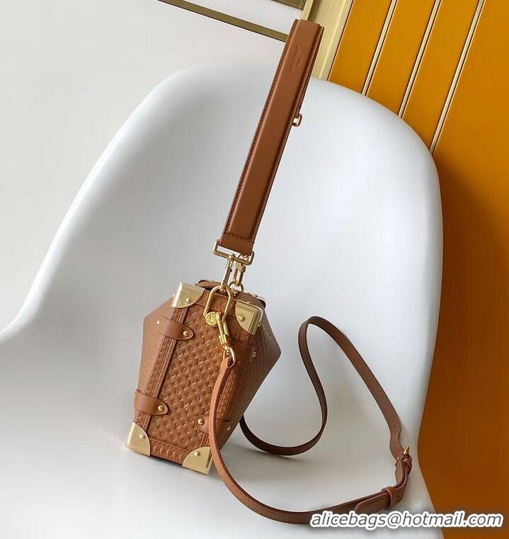Buy Fashionable Louis Vuitton Side Trunk MM Noisette Calfskin leather M27051 2026
