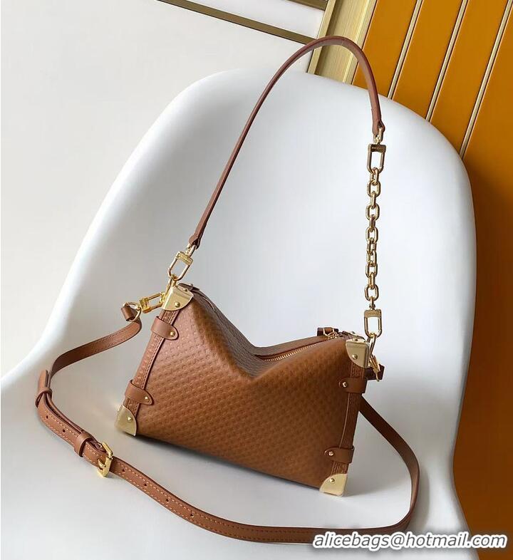 Buy Fashionable Louis Vuitton Side Trunk MM Noisette Calfskin leather M27051 2026
