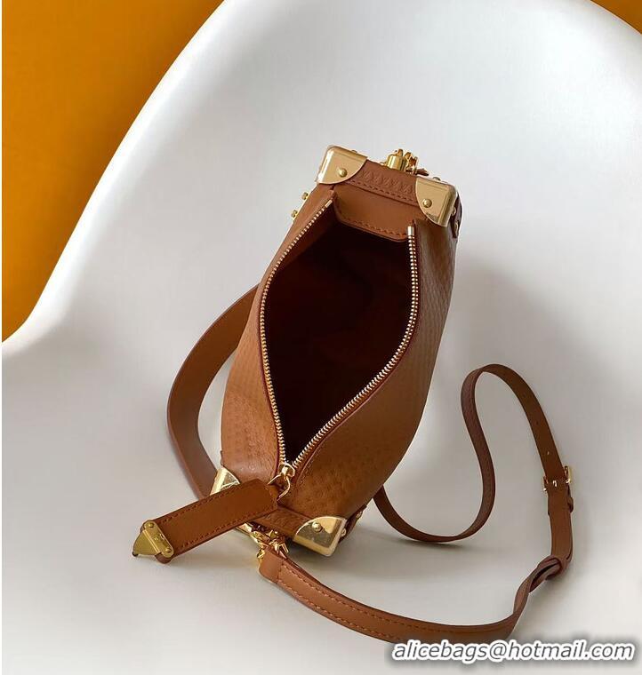 Buy Fashionable Louis Vuitton Side Trunk MM Noisette Calfskin leather M27051 2026