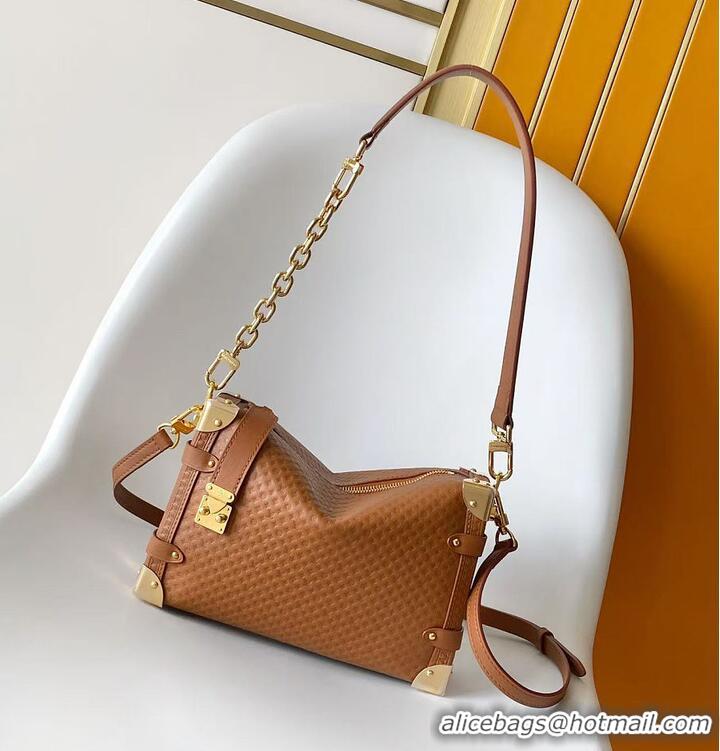 Buy Fashionable Louis Vuitton Side Trunk MM Noisette Calfskin leather M27051 2026