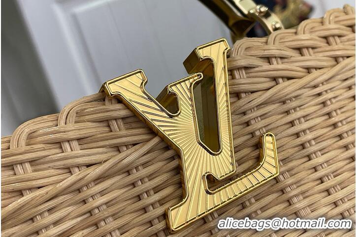 Buy Promotional Louis Vuitton Capucines Mini Gold Rattan and Cowhide leather M27063