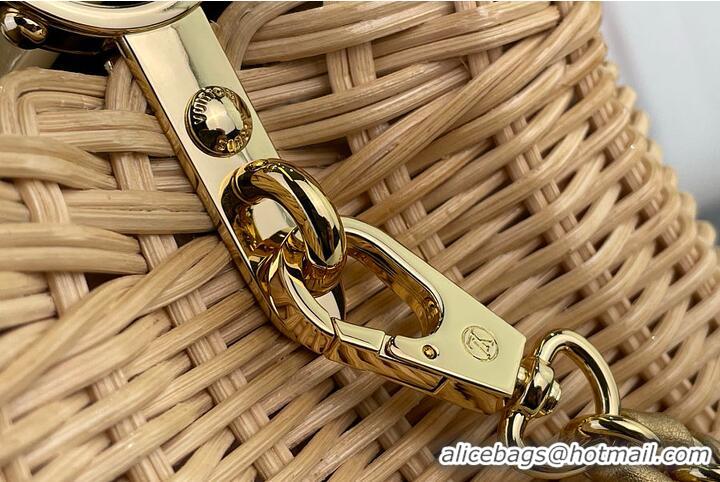 Original Cheap Louis Vuitton Capucines BB Gold Rattan and cowhide leather M27064