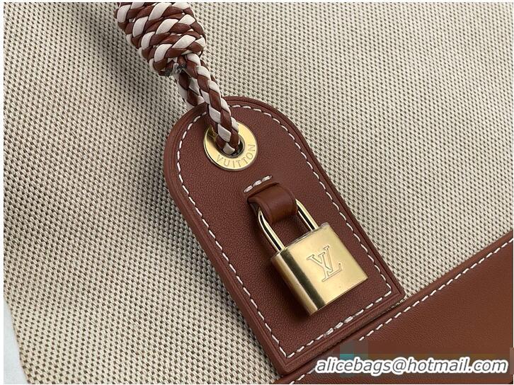 Hot Style Louis Vuitton Capucines Weekender Tan Canvas and cowhide leather M27065