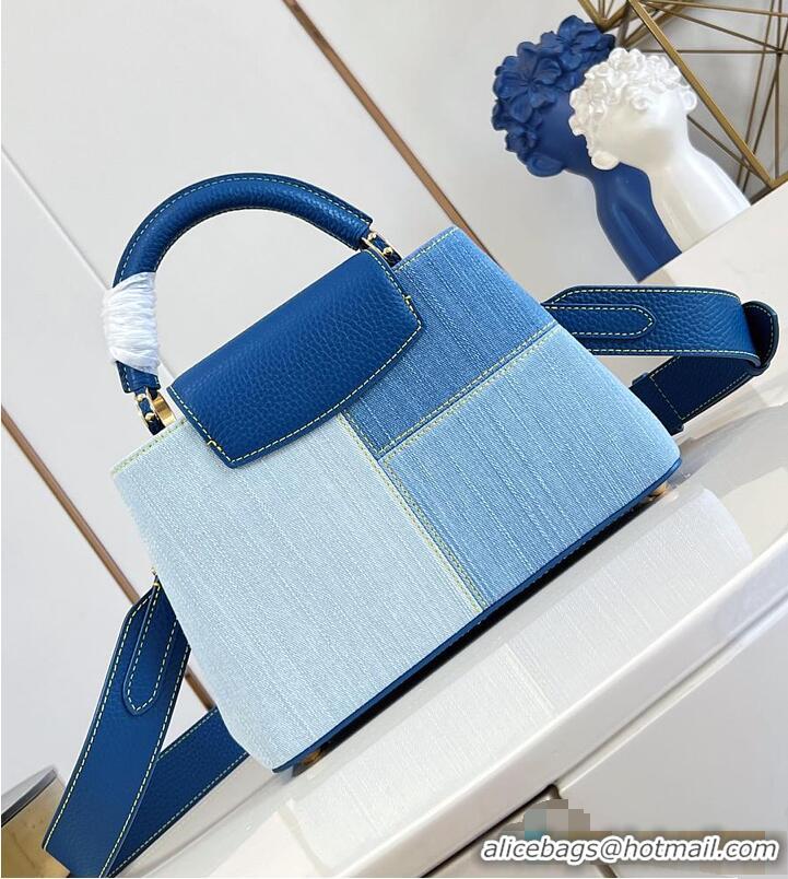 Grade Quality Louis Vuitton Capucines BB Blue Denim M27065