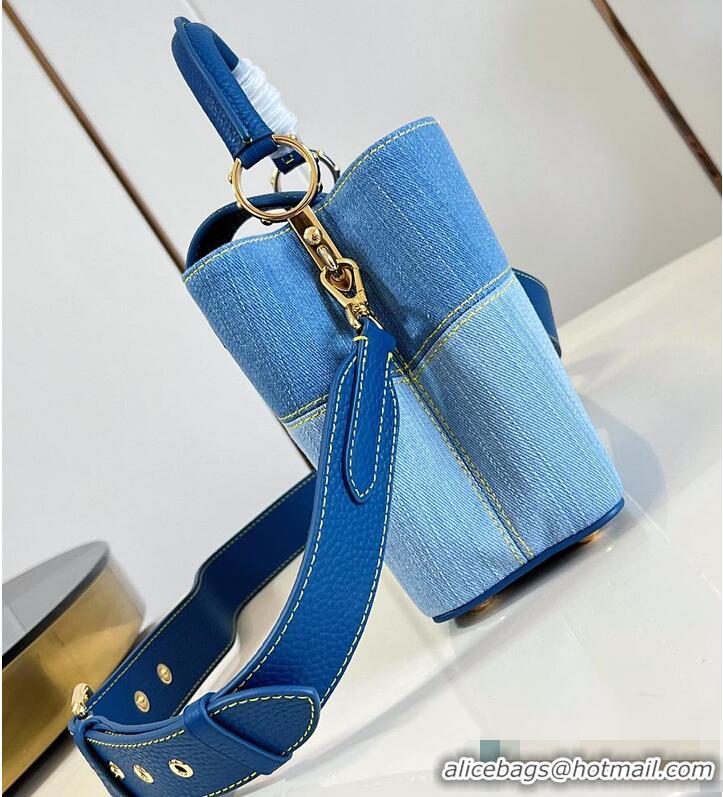 Grade Quality Louis Vuitton Capucines BB Blue Denim M27065