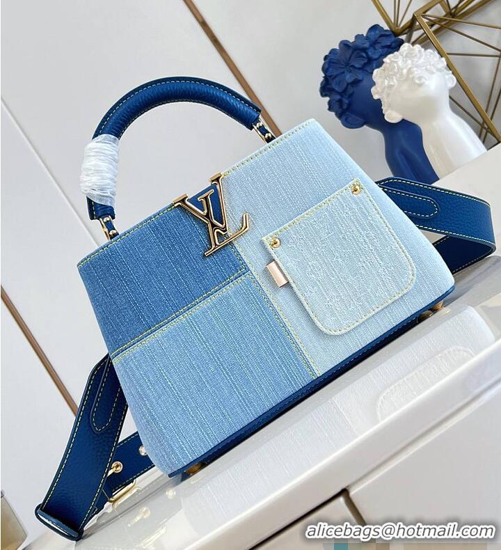 Grade Quality Louis Vuitton Capucines BB Blue Denim M27065
