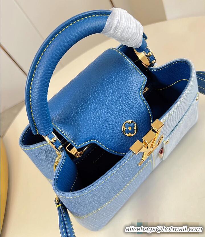 Grade Quality Louis Vuitton Capucines BB Blue Denim M27065