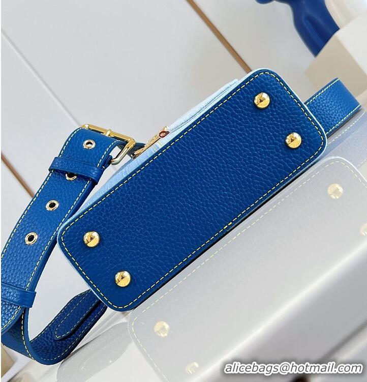Inexpensive Discount Louis Vuitton Capucines Mini Blue Denim M27066