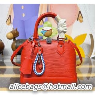 New Release Creation Louis Vuitton Alma BB Epi Rainbow California M28902 Orange