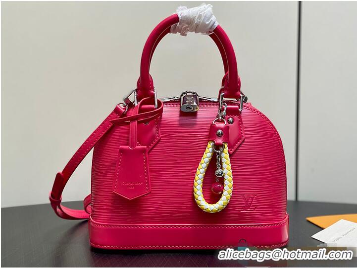 Free Shipping Discount Louis Vuitton Alma BB Epi Rainbow Rose Miami M28902
