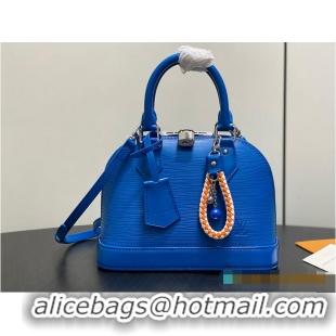 Top Grade Louis Vuitton Alma BB Epi Rainbow Ocean Blue M28902