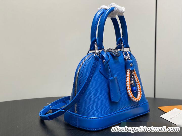 Top Grade Louis Vuitton Alma BB Epi Rainbow Ocean Blue M28902