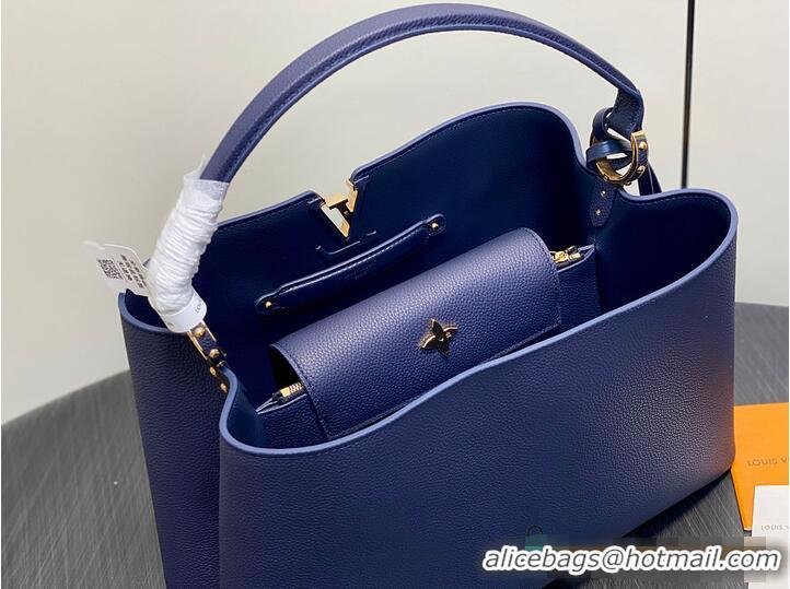 Buy Discount Louis Vuitton Capucines GM Souple Navy M27528