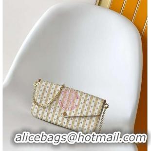 Traditional Discount Louis Vuitton Pochette Félicie LV Stamp M82477 Banana