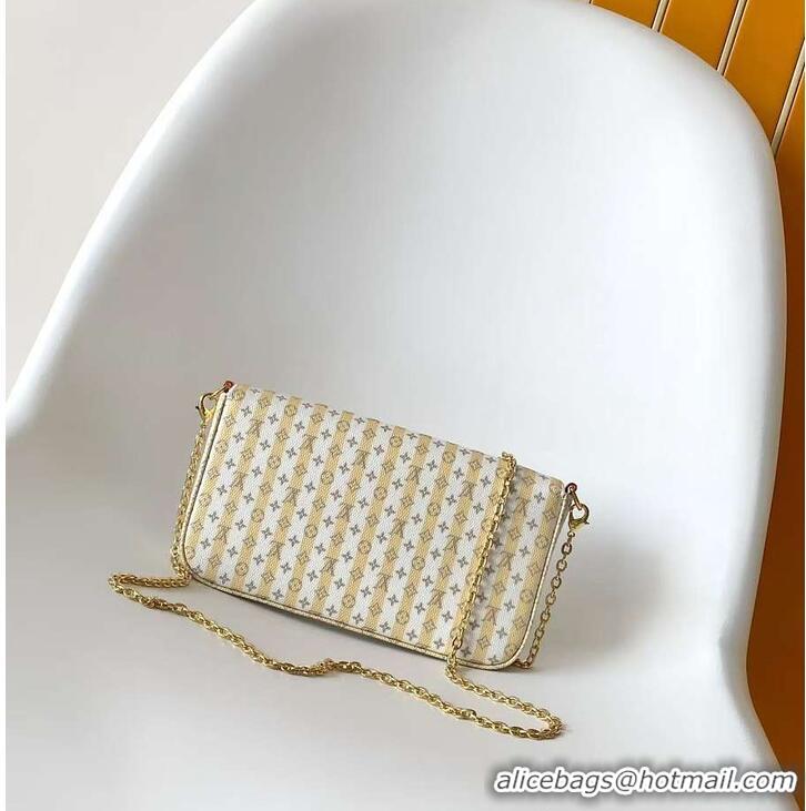 Traditional Discount Louis Vuitton Pochette Félicie LV Stamp M82477 Banana