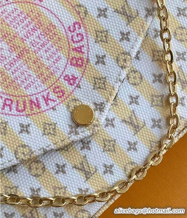 Traditional Discount Louis Vuitton Pochette Félicie LV Stamp M82477 Banana