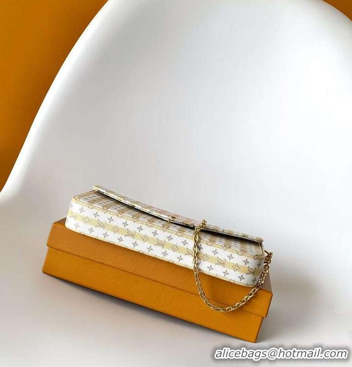 Traditional Discount Louis Vuitton Pochette Félicie LV Stamp M82477 Banana