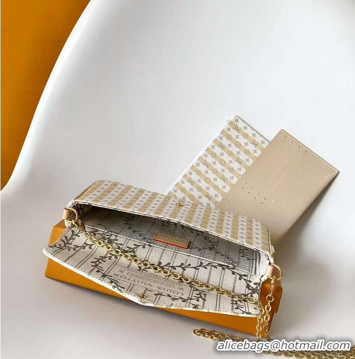 Traditional Discount Louis Vuitton Pochette Félicie LV Stamp M82477 Banana