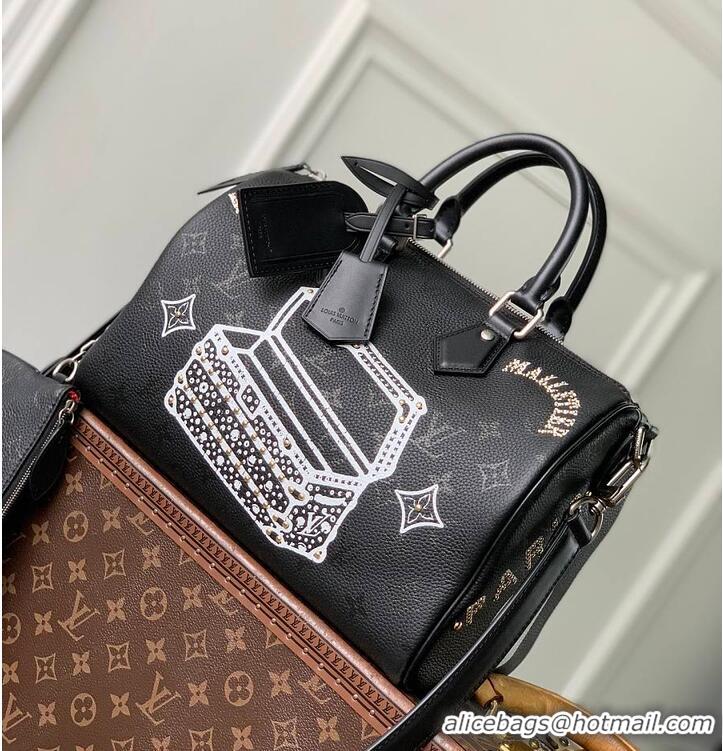 Top Grade Louis Vuitton Speedy P9 Bandoulière 30 Jackets Autres Cuirs M82478 Black