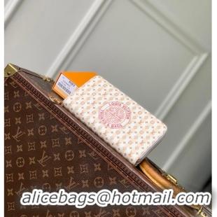 Grade Inexpensive Louis Vuitton LV Stamp Zippy Wallet M82487 Banana