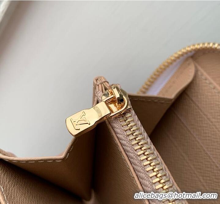 Grade Inexpensive Louis Vuitton LV Stamp Zippy Wallet M82487 Banana