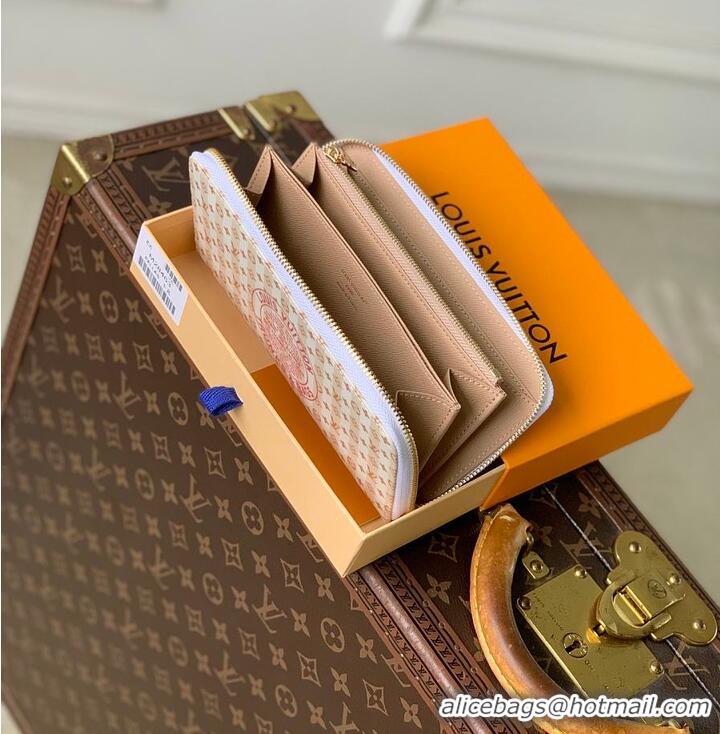 Grade Inexpensive Louis Vuitton LV Stamp Zippy Wallet M82487 Banana